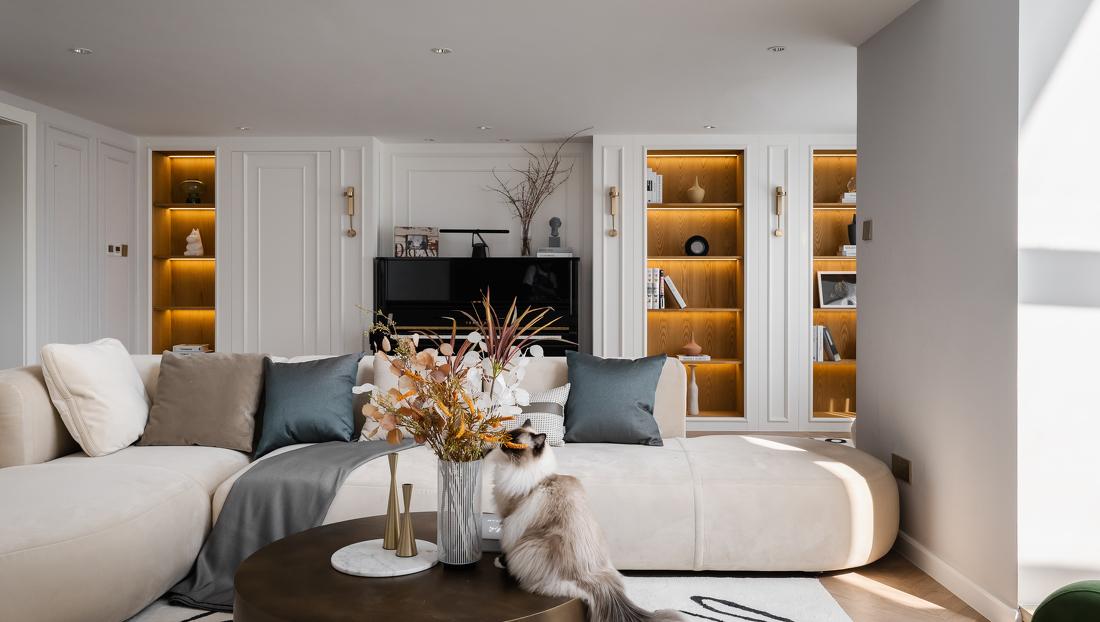 法式简约挑高复式大改造-24