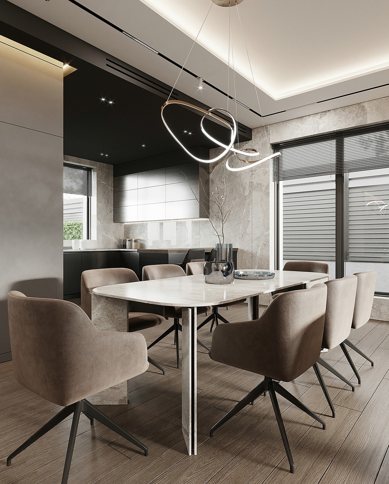 80㎡高级色系公寓设计 这才叫格调！-6