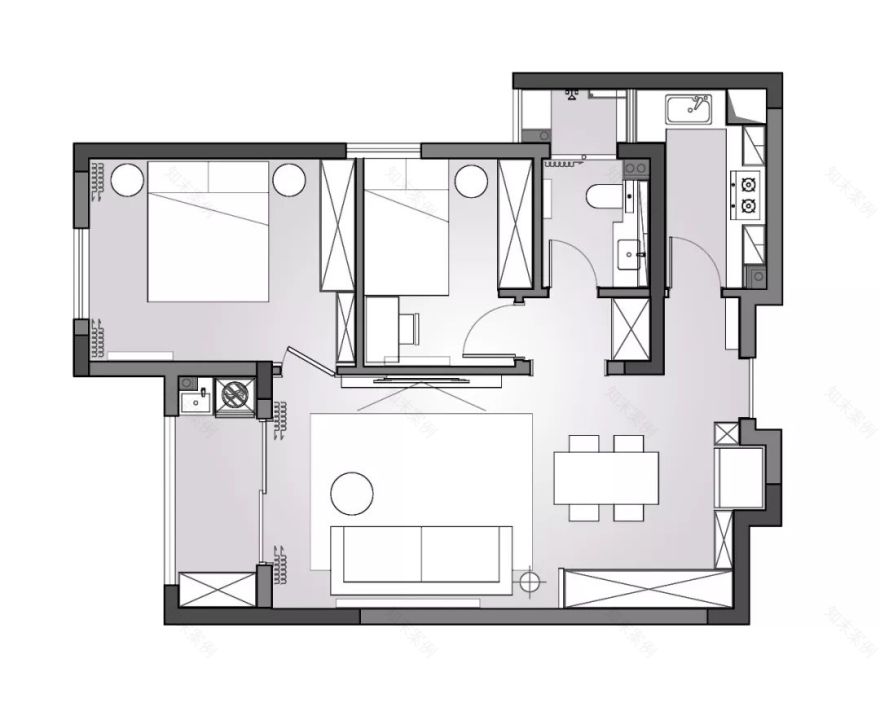 武汉「咫尺设计」打造清新温馨家居,释放空间交流互动-25