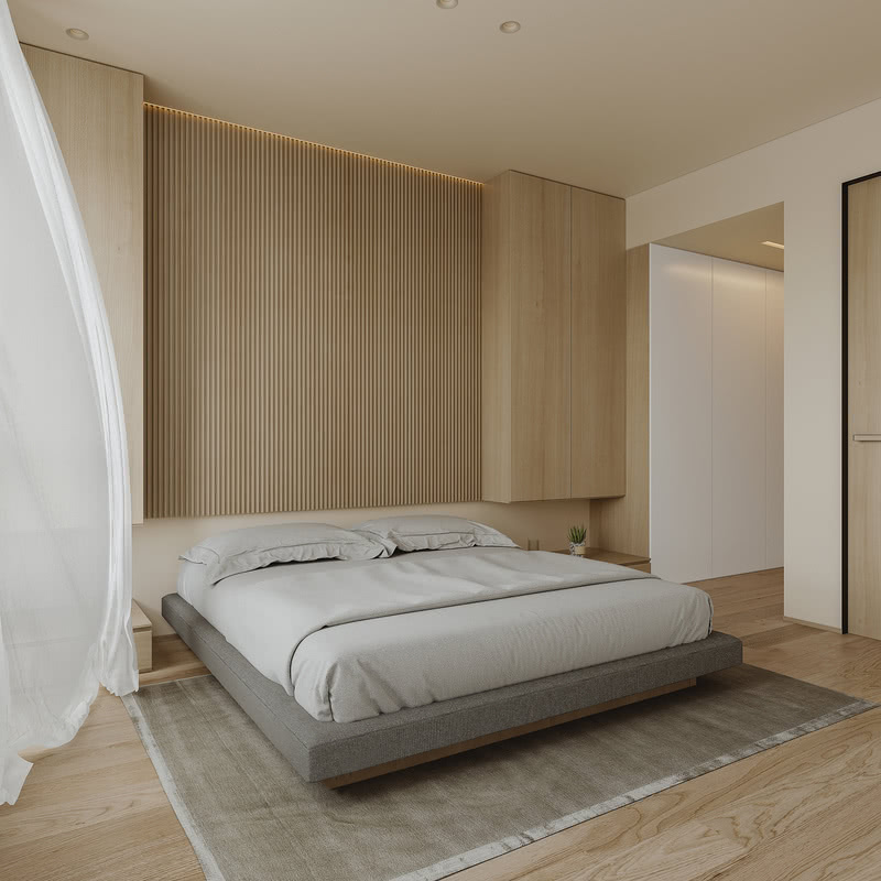 日系原木风家装效果图-9