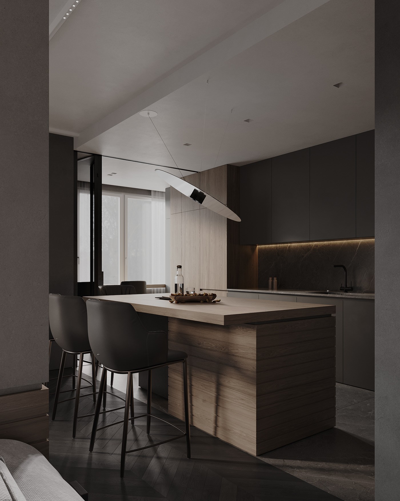 深色系小空间公寓设计-4