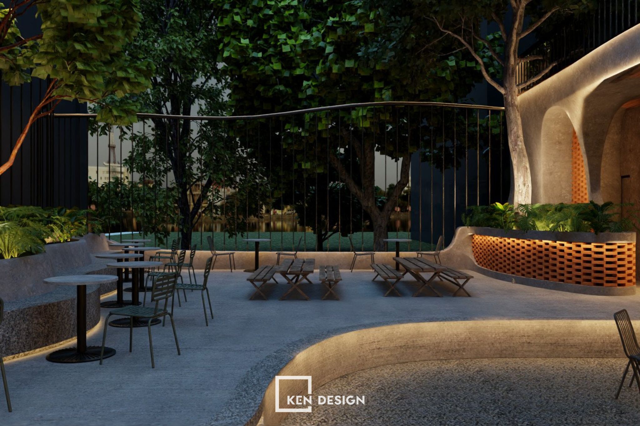 Green Coffee咖啡馆设计丨越南丨KenDesign-11