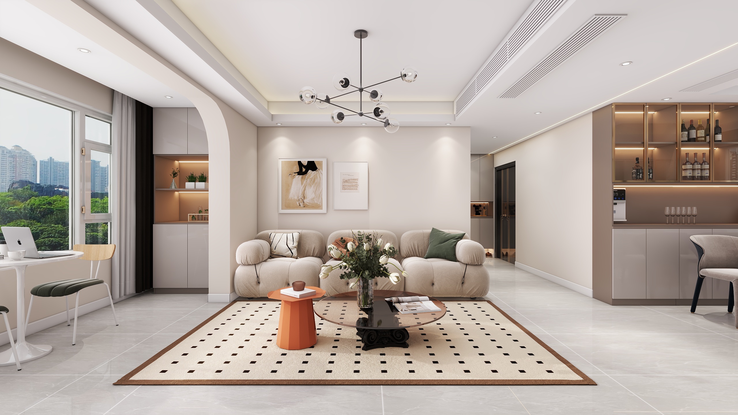 陕西安康万达one（119平方现代简约四居室）-0