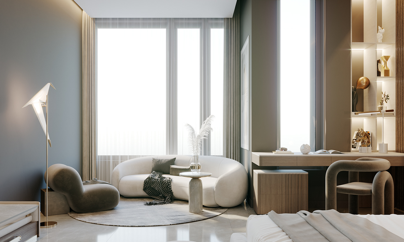 现代少女卧室设计丨Hany Saad Innovations-9