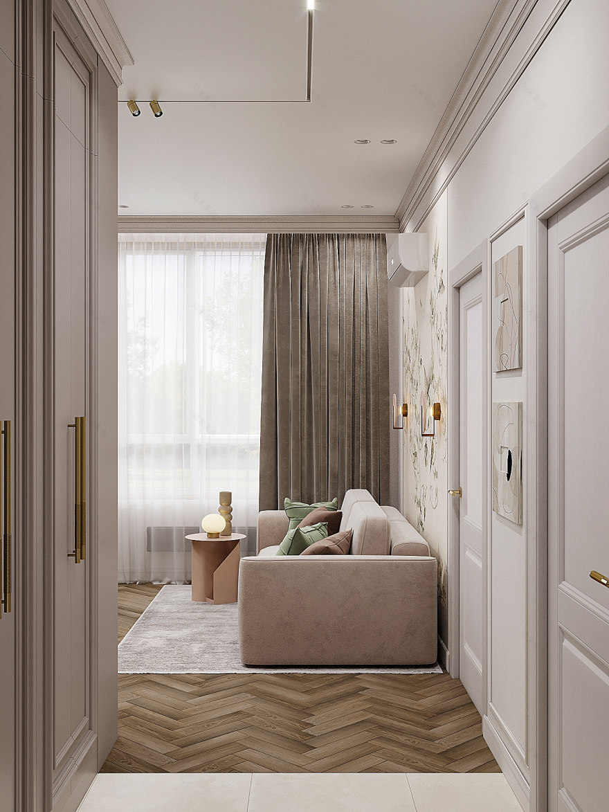 GENTLE LUXURY室内设计丨俄罗斯秋明丨Morion(设计师Valeriia Voronchikhina)-18