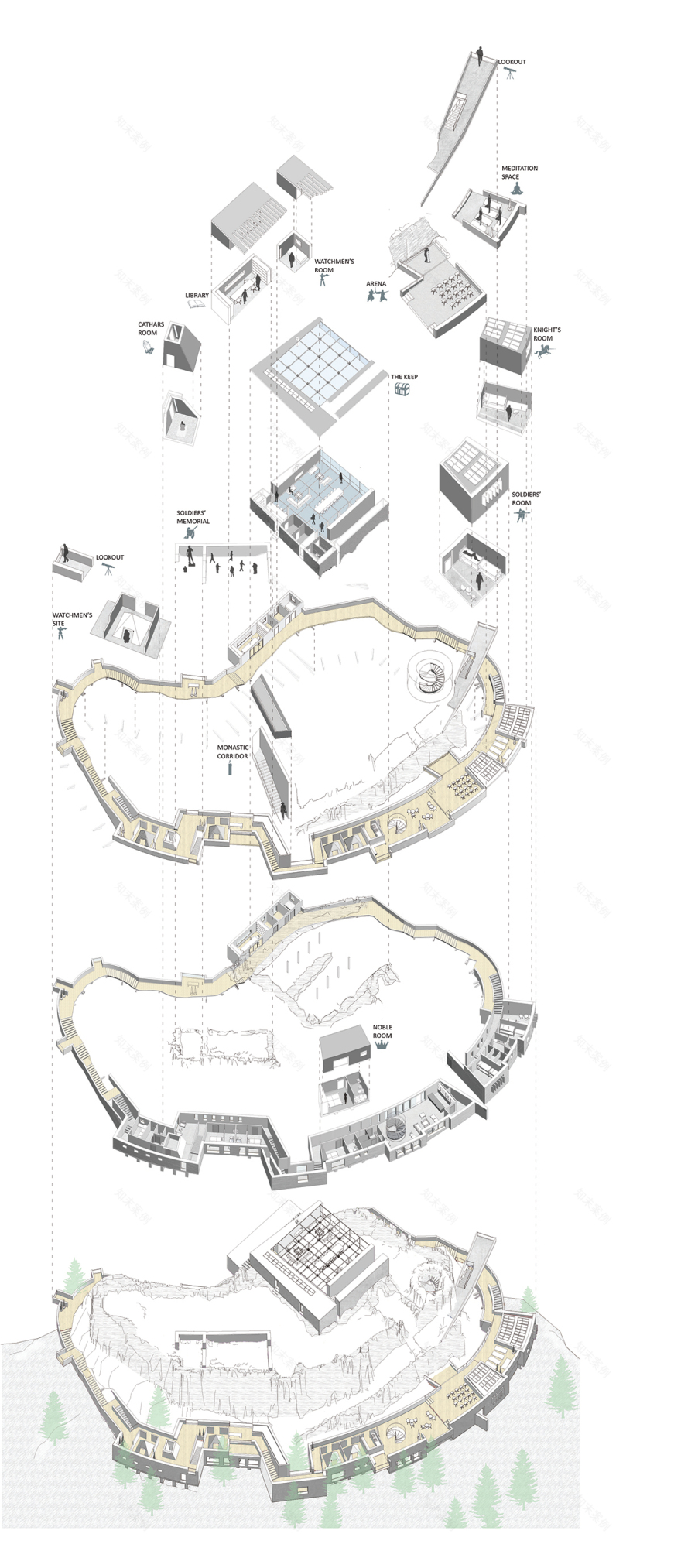 历史共鸣的城堡度假村设计-26