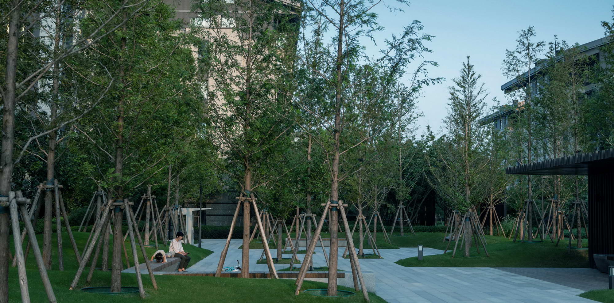 郑州永威城·观澜庭 | 公园社区中的生态景观设计-47