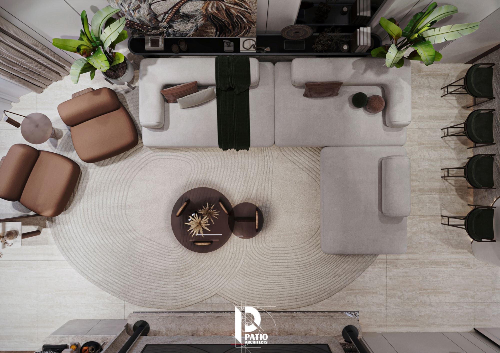 Modern Family Reception Interior Design-12