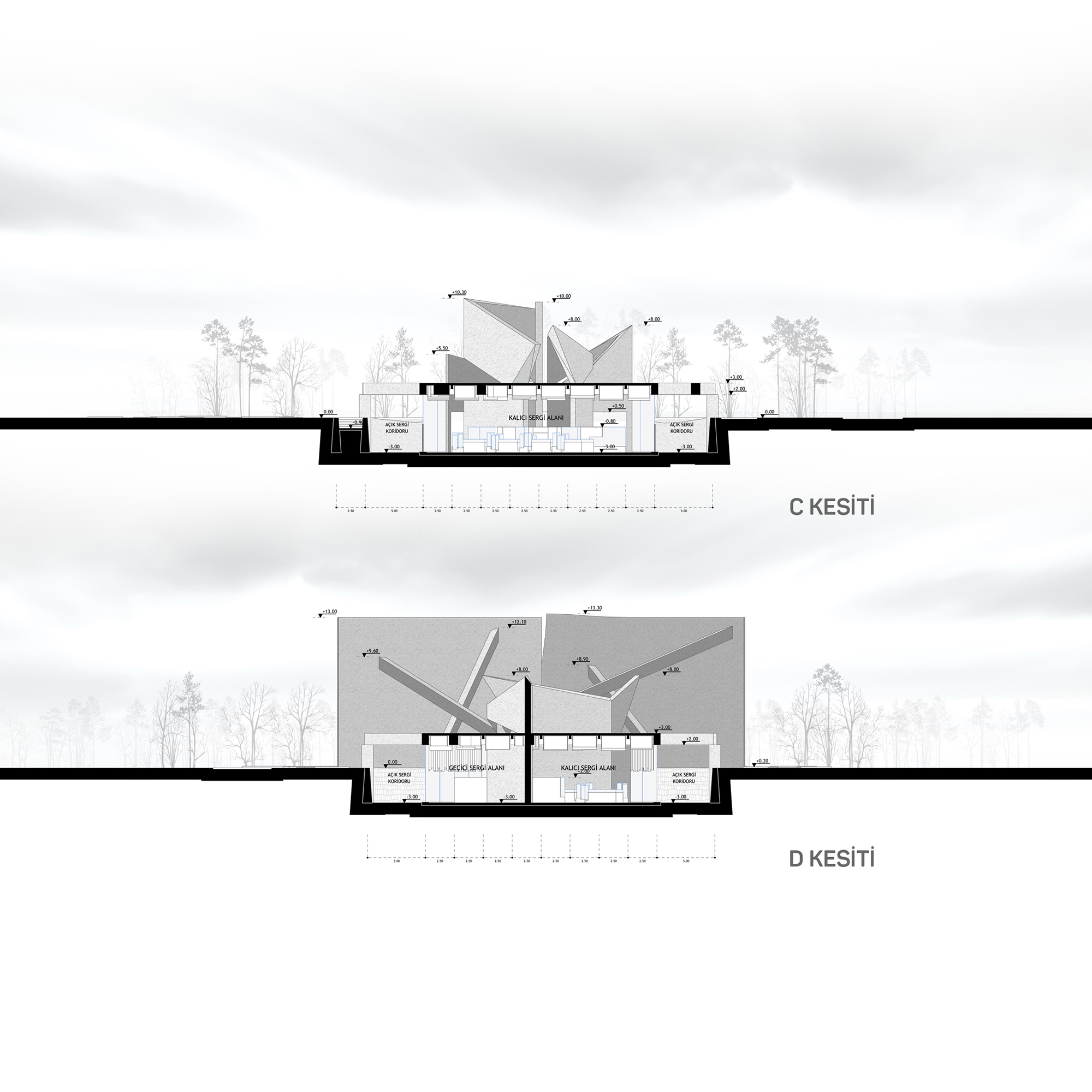 韩国战争纪念区域及游客中心建筑项目竞赛提案丨monoroom | Architects-24