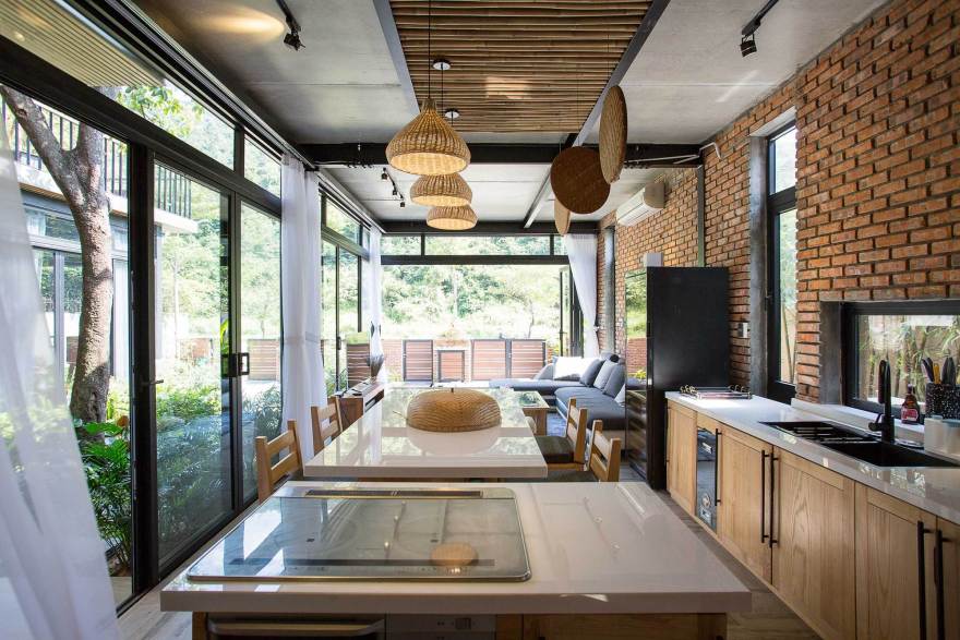 山间双户共享家园·Sơn Trà半岛自然美景中的简约别墅设计-3