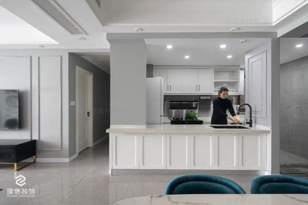 美式轻奢，打造精致优雅的三口之家-22