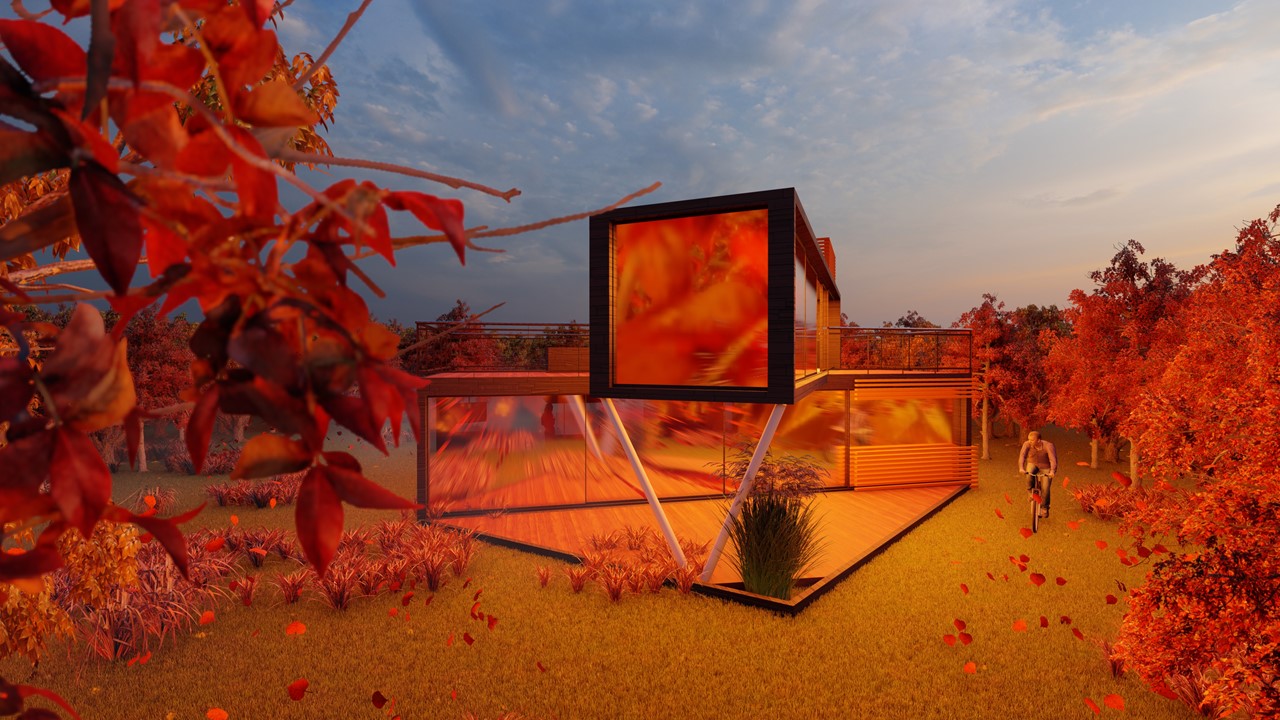 Forest orange house-2