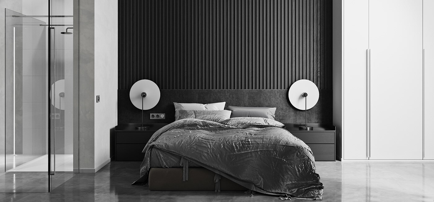 灰色系小空间公寓设计 超有氛围感！-13