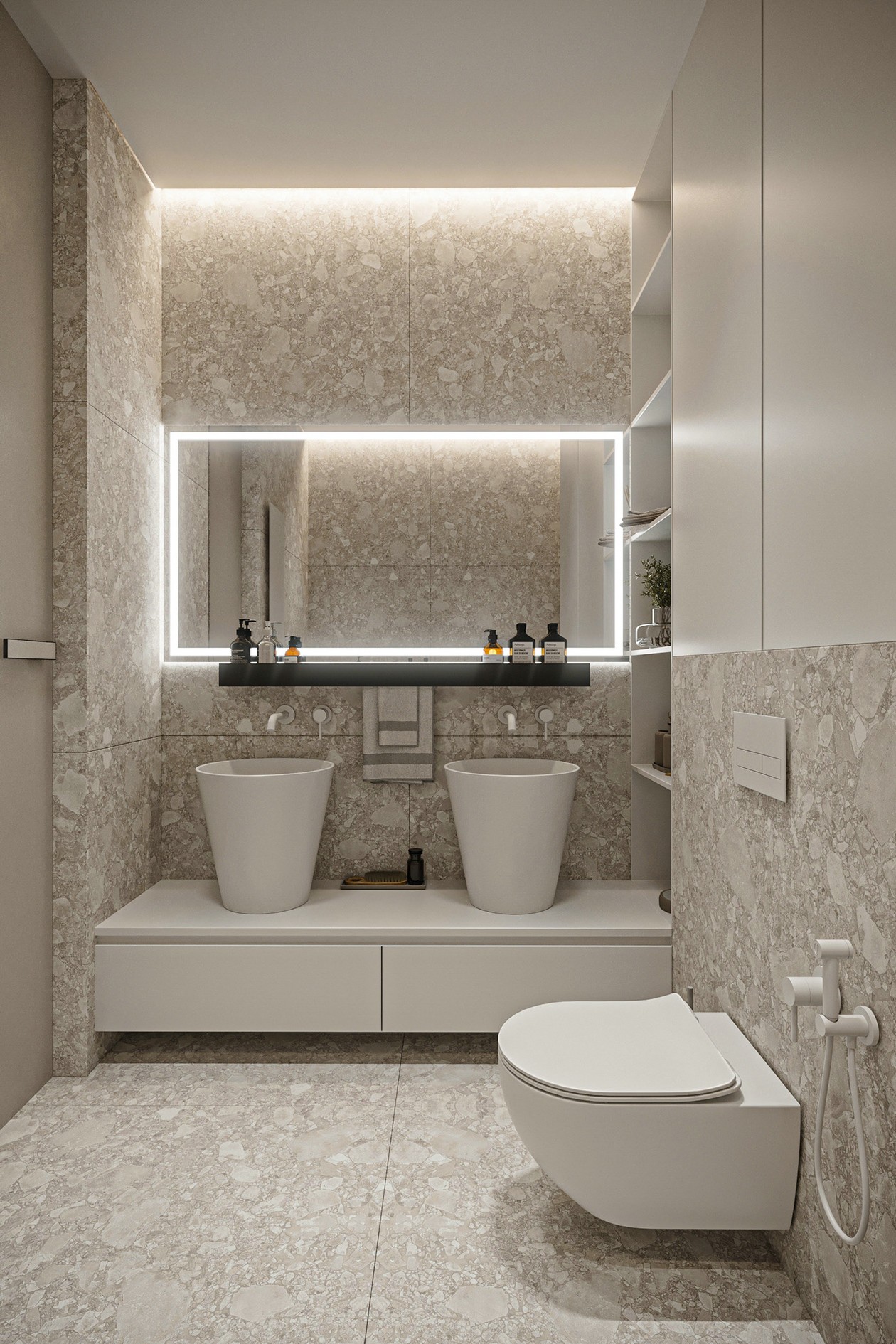 原木与灰色的细腻精致设计-14