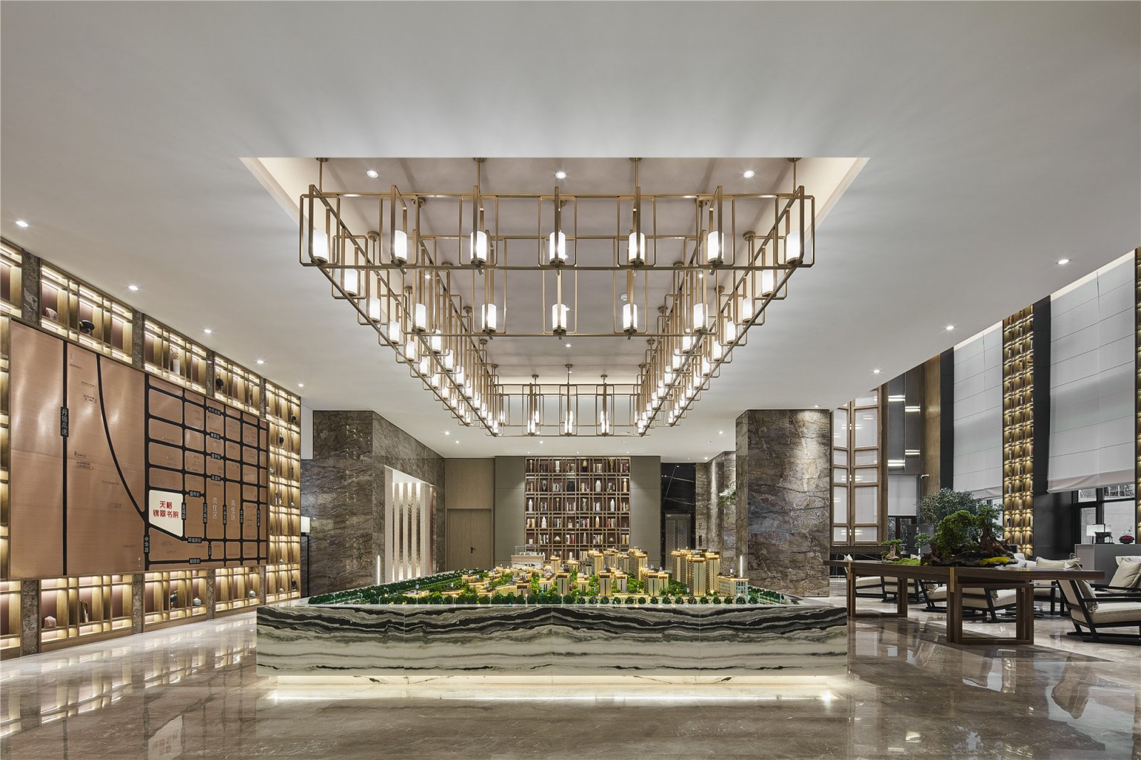 盘锦天格·锦翠书院双拼合院售楼处丨中国盘锦丨沈阳翡冷翠装饰工程有限公司-13