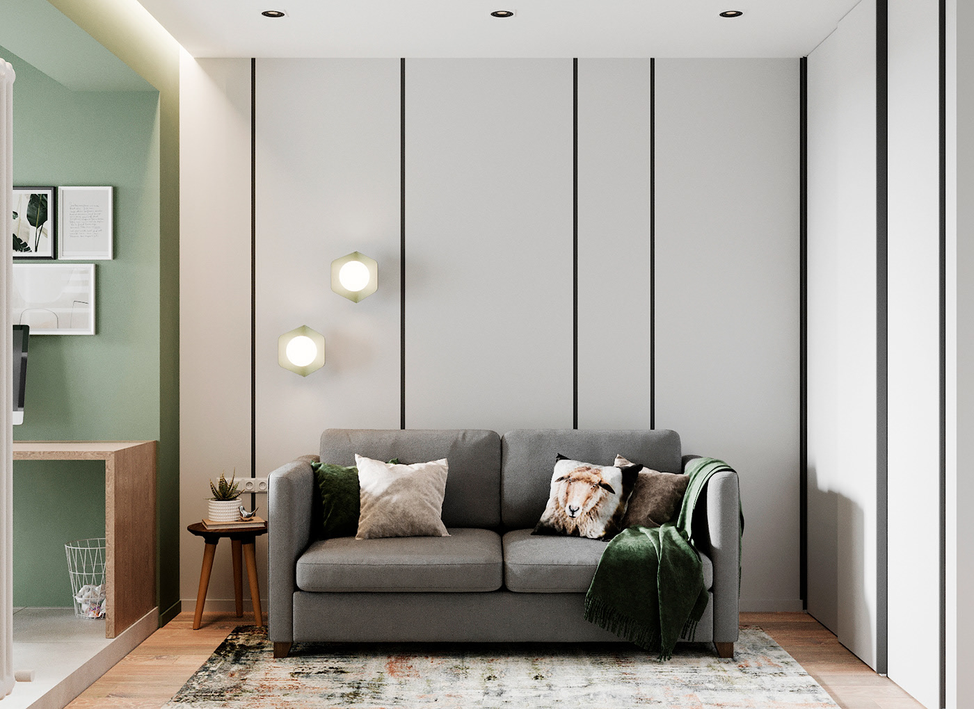 墨绿色+高级灰，诠释简约自然格调 | Alina Ursova-22