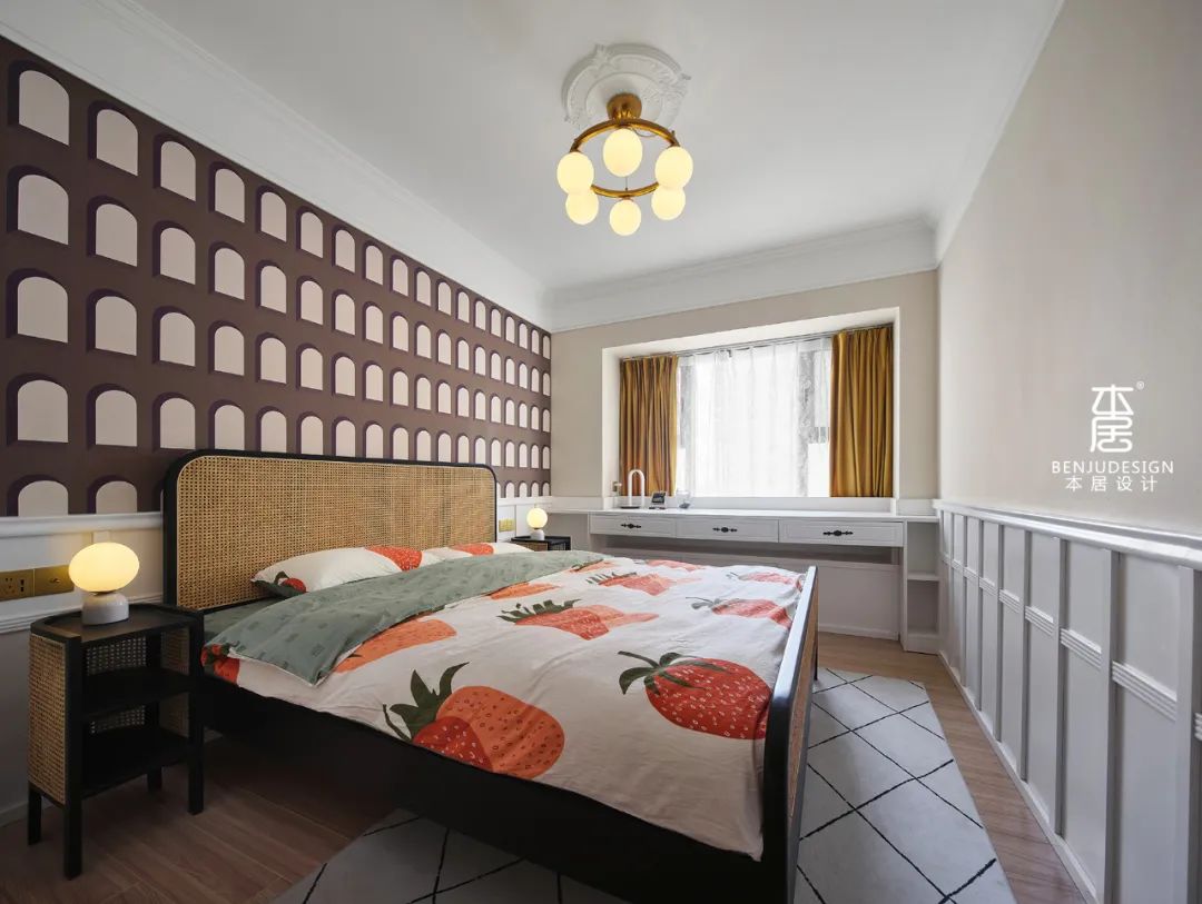 石家庄碧桂园复古混搭风精装房改造丨中国石家庄丨本居设计-68