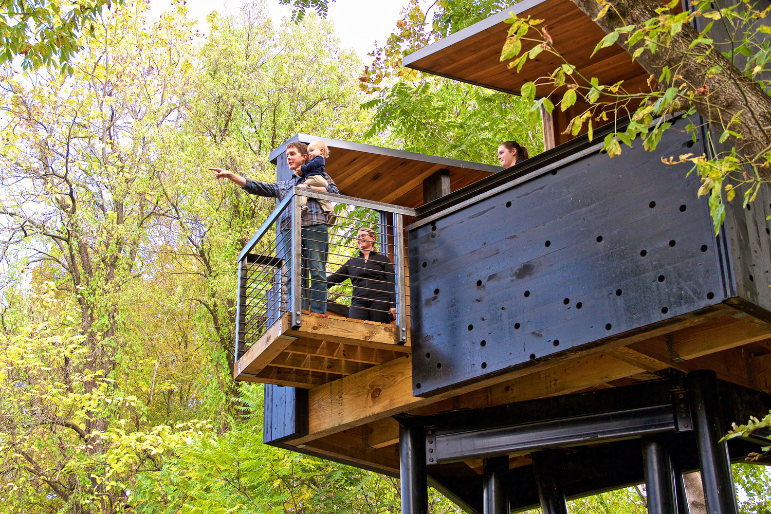 新河火车观察塔丨美国丨弗吉尼亚理工大学-14