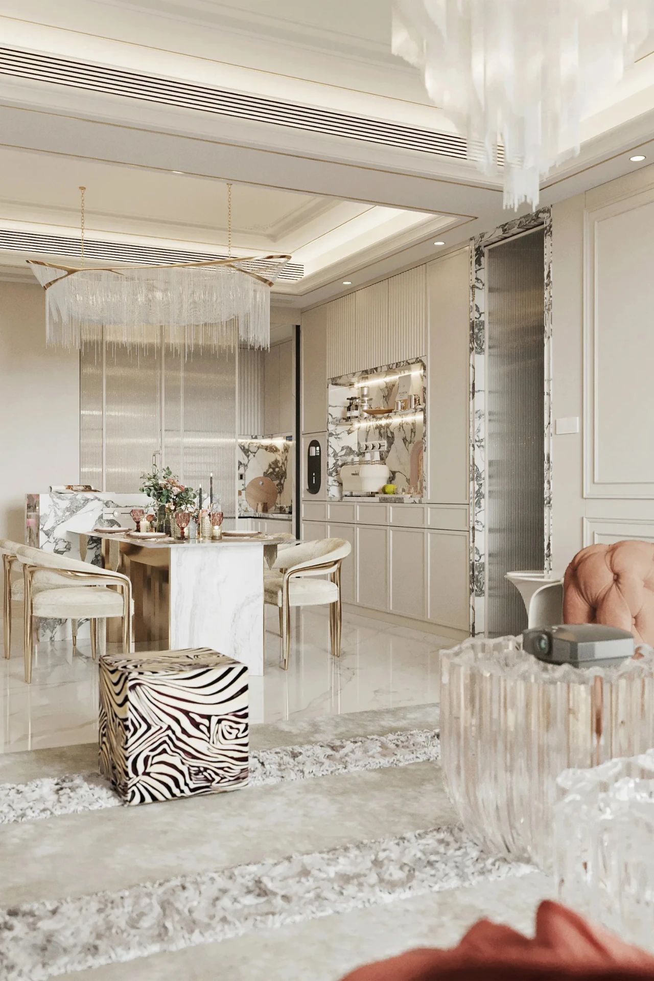 魔方空间丨上海256m²宝格丽公寓丨中国上海丨魔方空间设计-12