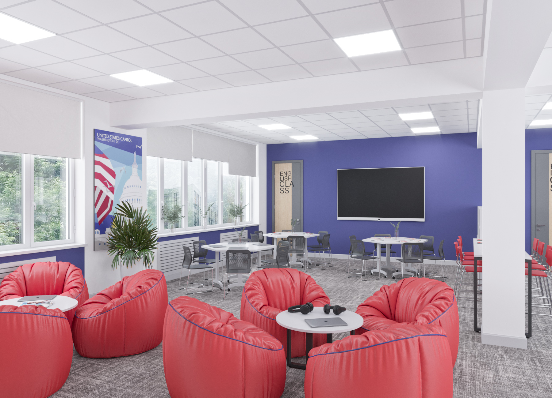 Foreign language training class-0