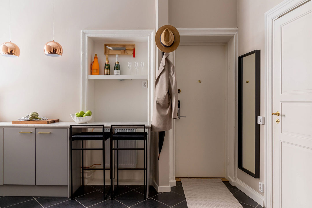 斯德哥尔摩优雅一层公寓设计-13