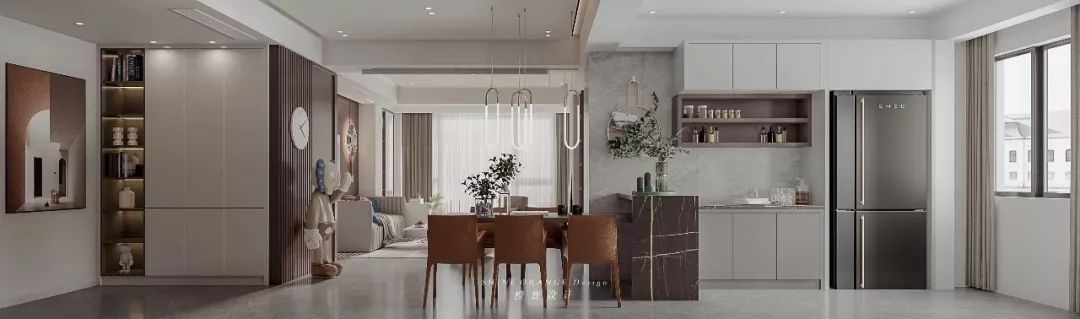 《遇己》橙熹设计现代风格别墅,开阔空间遇见真我-47