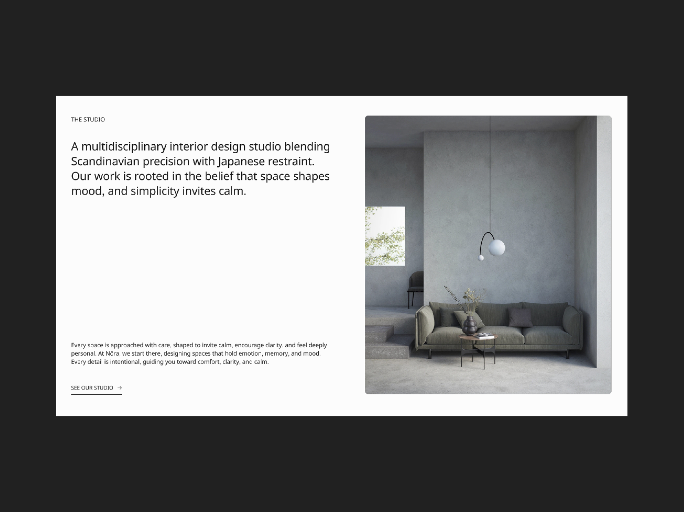 Interior Design Studio website design-1