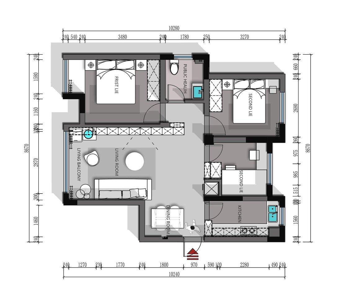 麻花辫胡茬的家-15