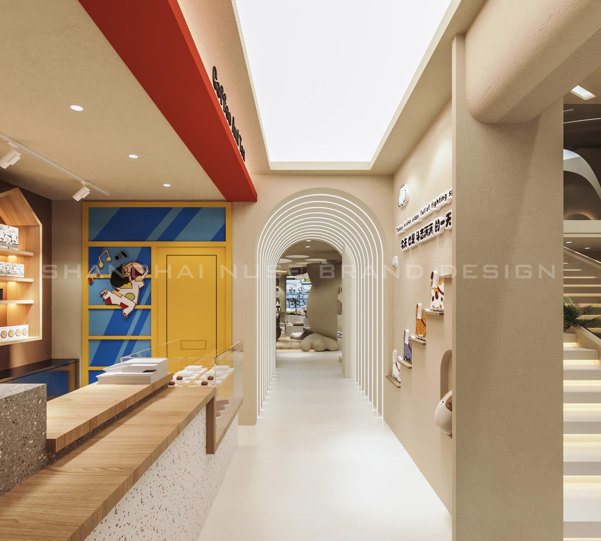 “蜡笔小新 + 桌游”猫咖沉浸式场景设计丨木村空间设计有限公司-34