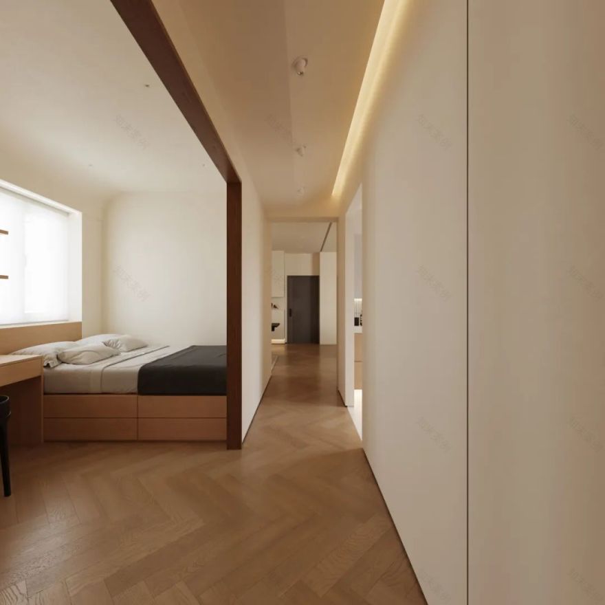 110 平方原木奶油风家丨中国广州丨壹贰壹捌设计事务所-46