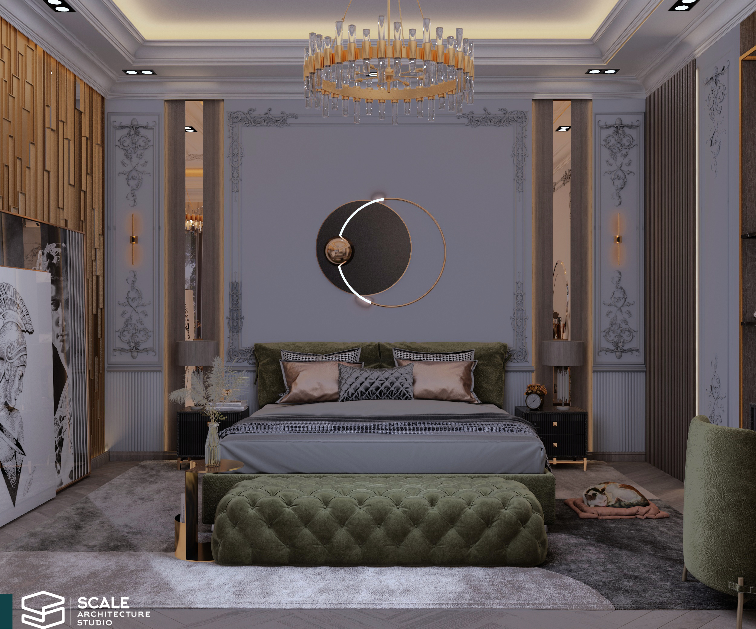 新古典主义主卧丨Scale Architecture studio office-13