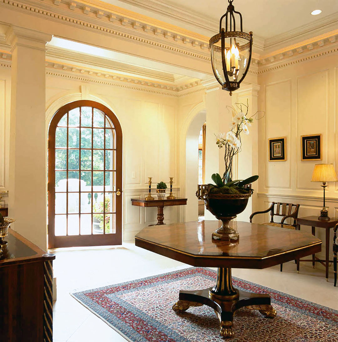 新英格兰山坡豪宅中的大型私人家庭图书馆丨美国康涅狄格丨Mark P. Finlay Architects-19