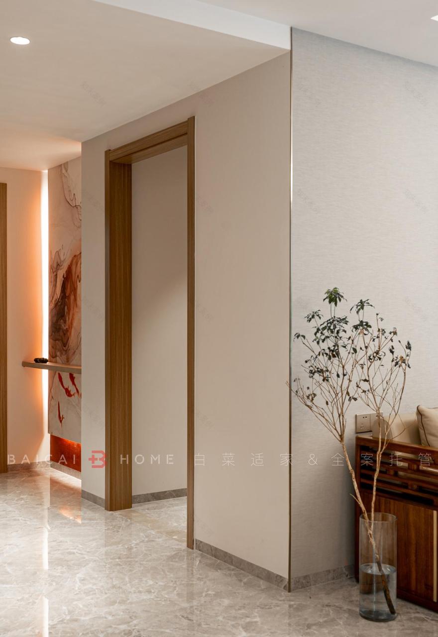 珠海板樟山新中式家居,三代同堂的东方美学之家-32