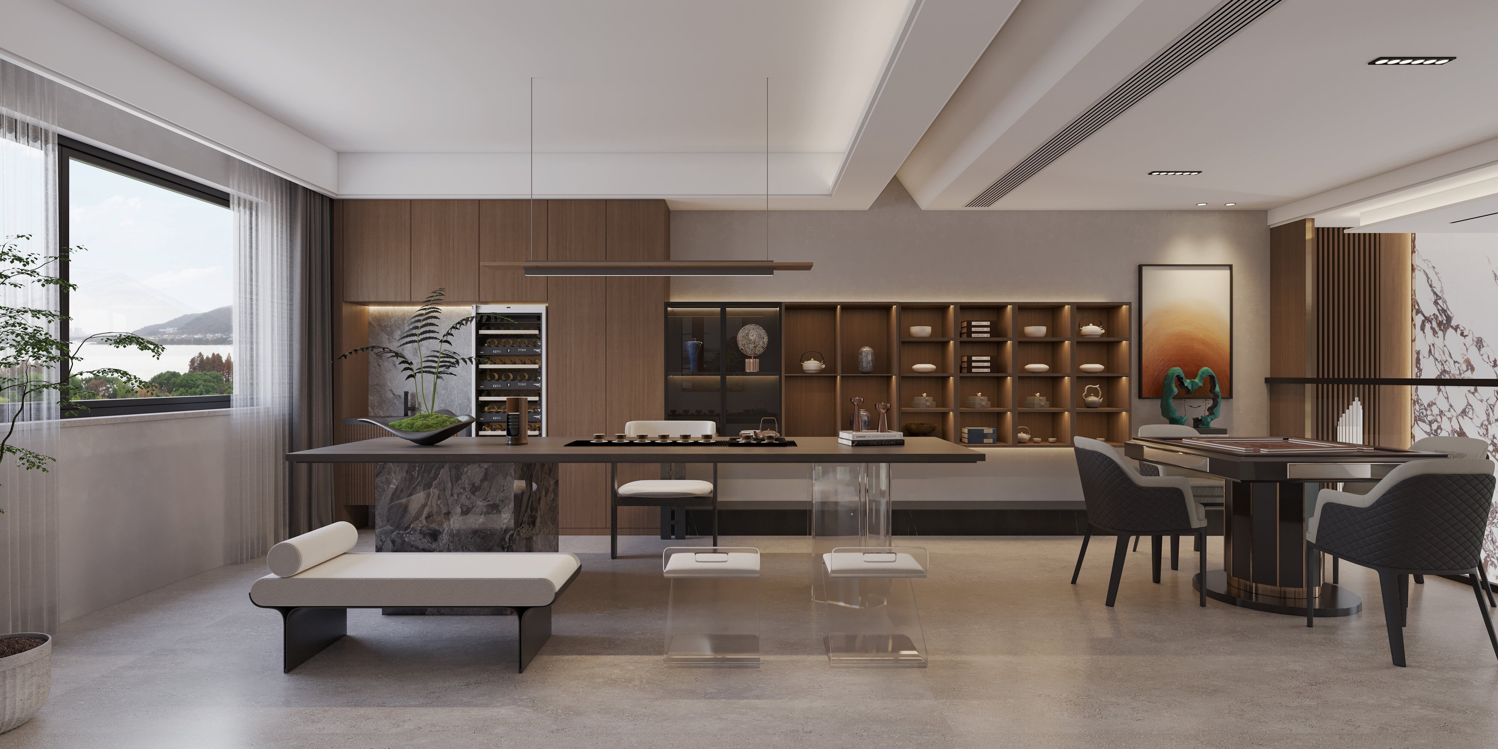 现代风格别墅全屋全景-3