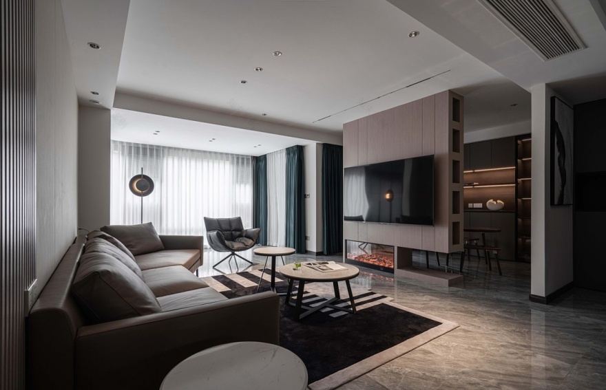 现代港式家居设计丨琢信装饰-9