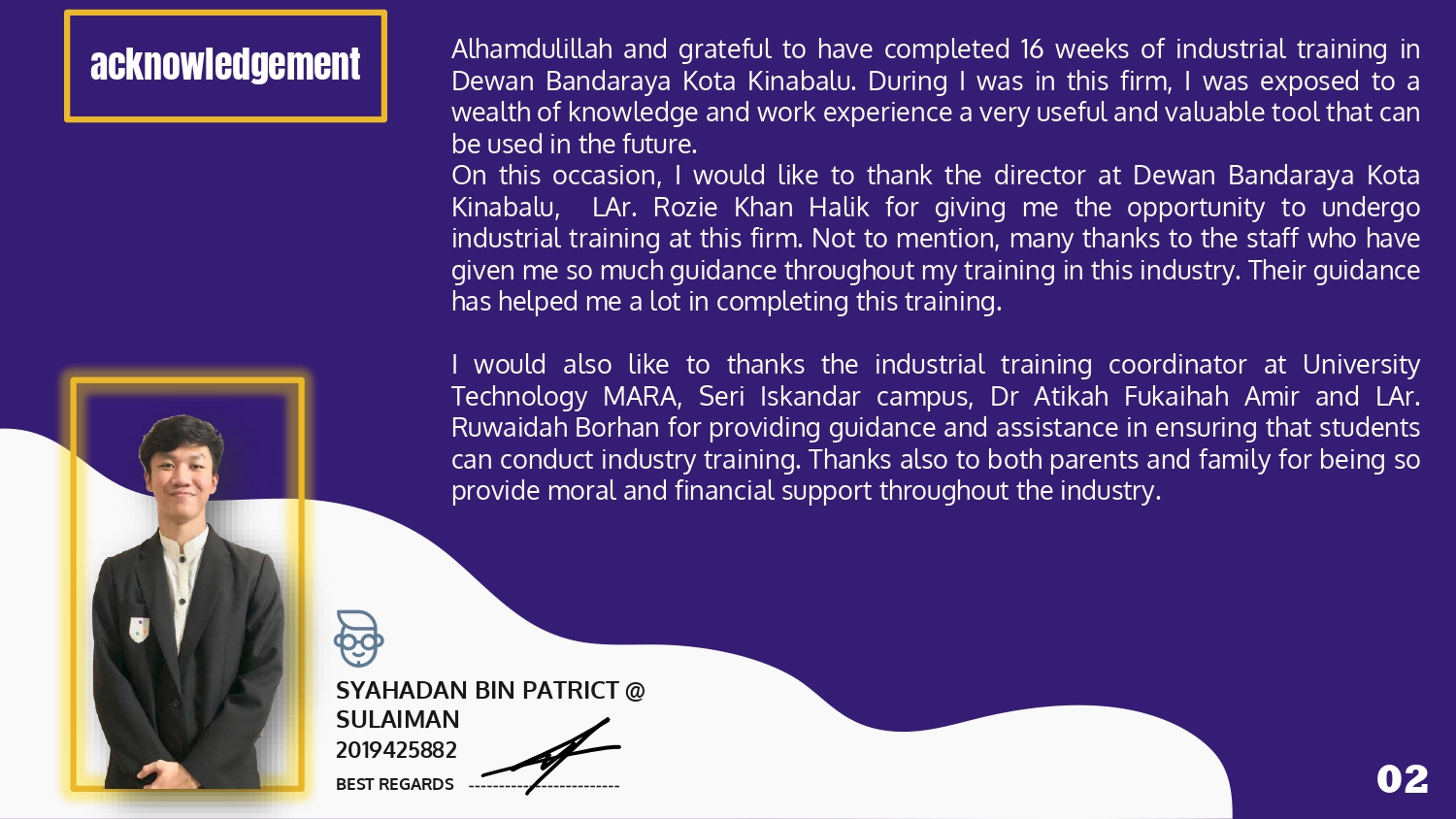 INDUSTRIAL TRAINING PORTFOLIO-3