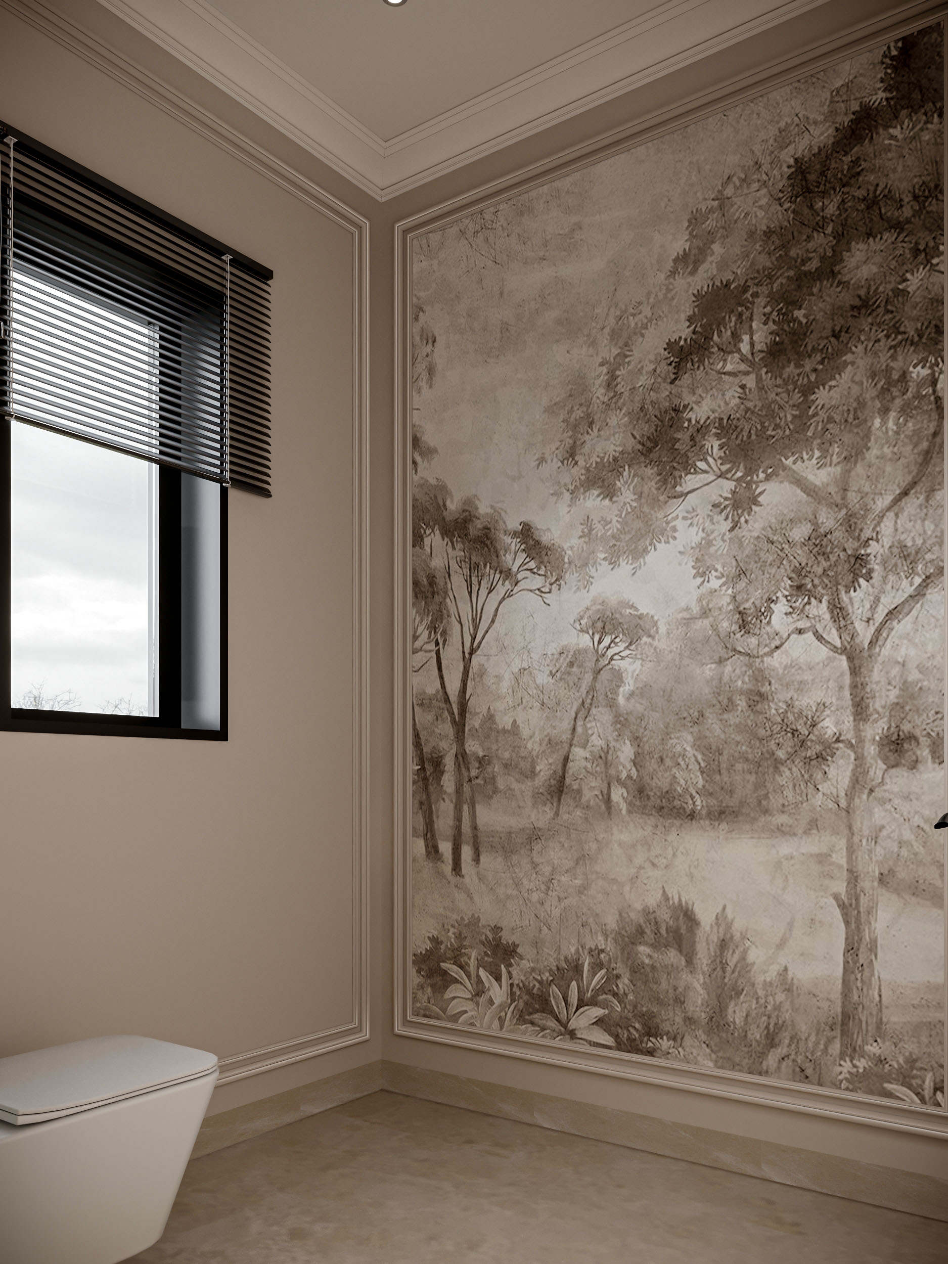 "Timeless Elegance: New Classic Style Simplex Villa"-8