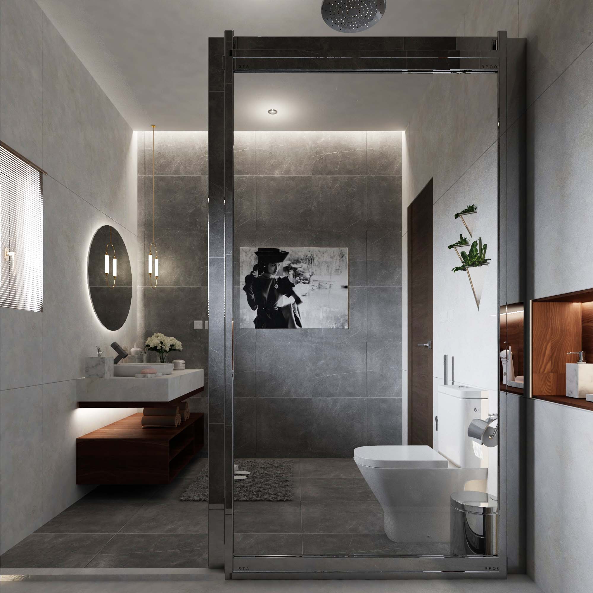 主,男孩,女孩房浴室设计丨沙特阿拉伯丨M D STUDIO-17