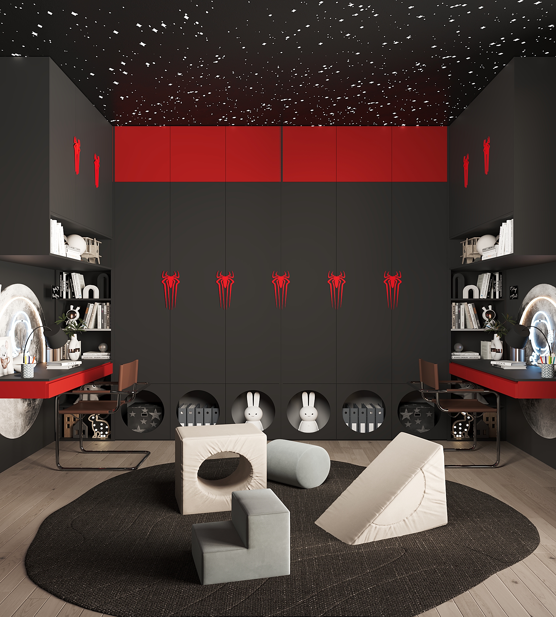 蜘蛛侠儿童房丨Mahmoud Ehab-5