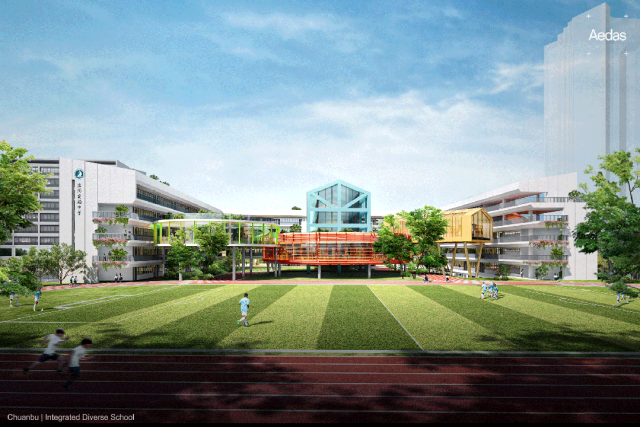 深圳罗湖船步街片区城市更新滨河实验学校丨中国深圳丨Aedas,深圳和华国际工程与设计有限公司联合体-21