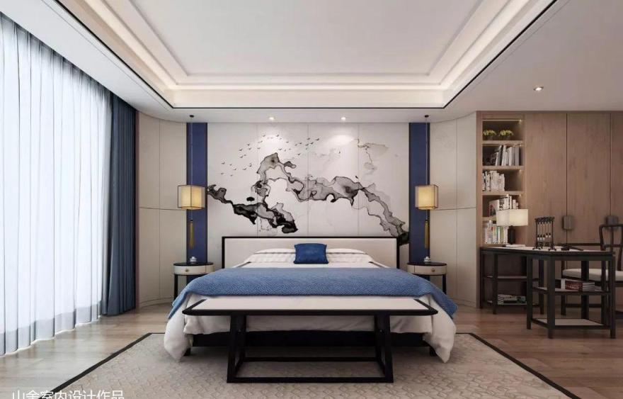 华瀚大湖公馆新中式禅意空间,展现东方美学魅力-19