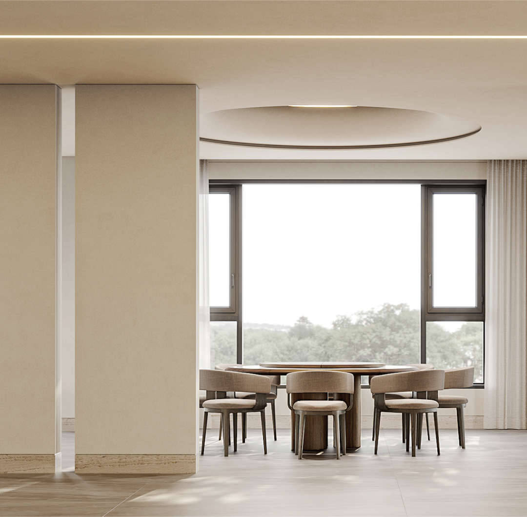 SeeDesign见入设计 ｜「 晴隅 」1000㎡ 侘寂风艺术美宅-29