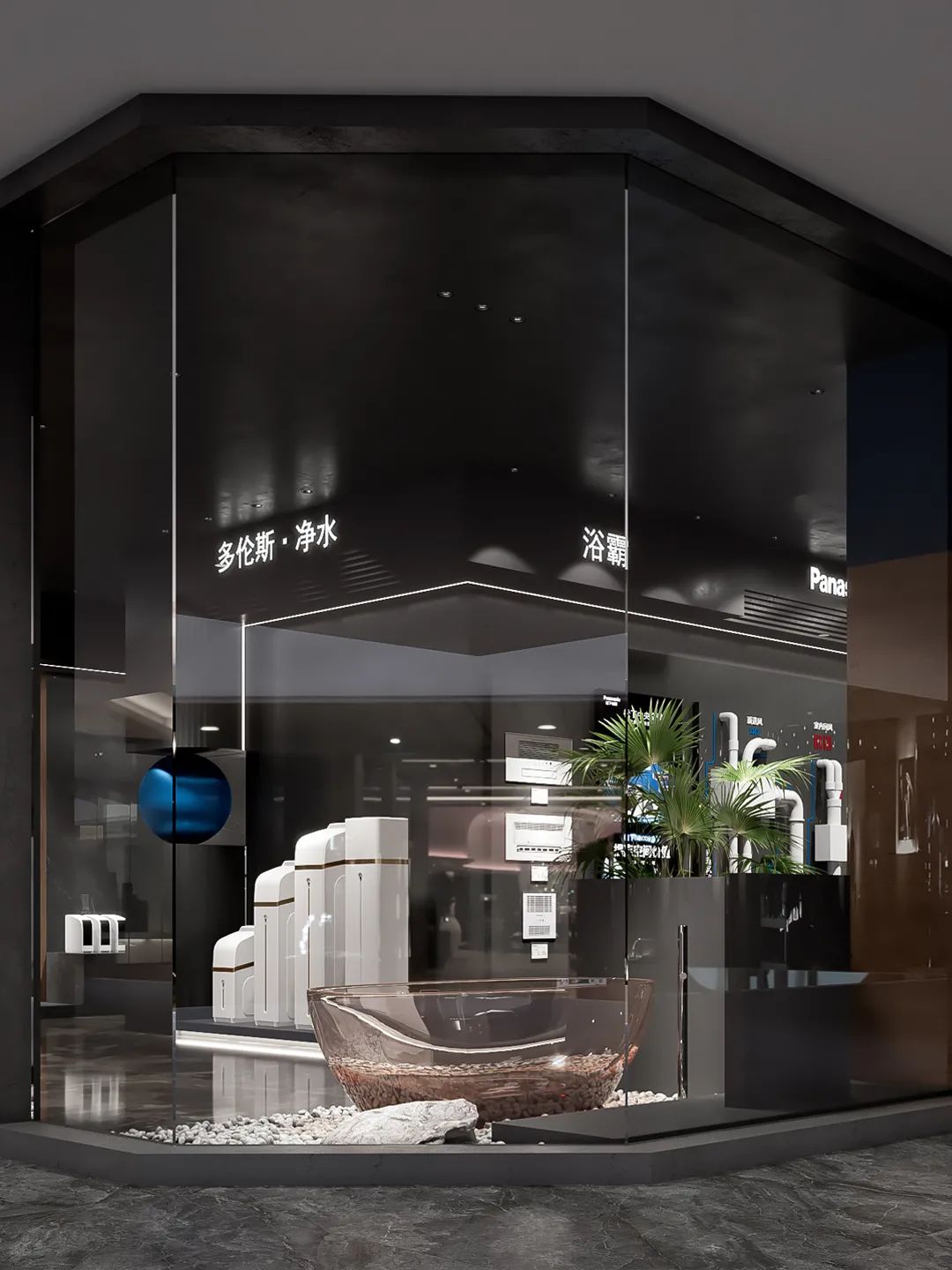 黑暗武士风松下多伦斯暖通展厅丨中国渭南丨周笙笙建筑装饰设计-6