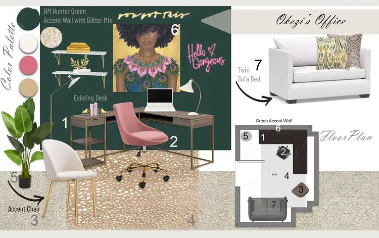 Feminine Office Design-0