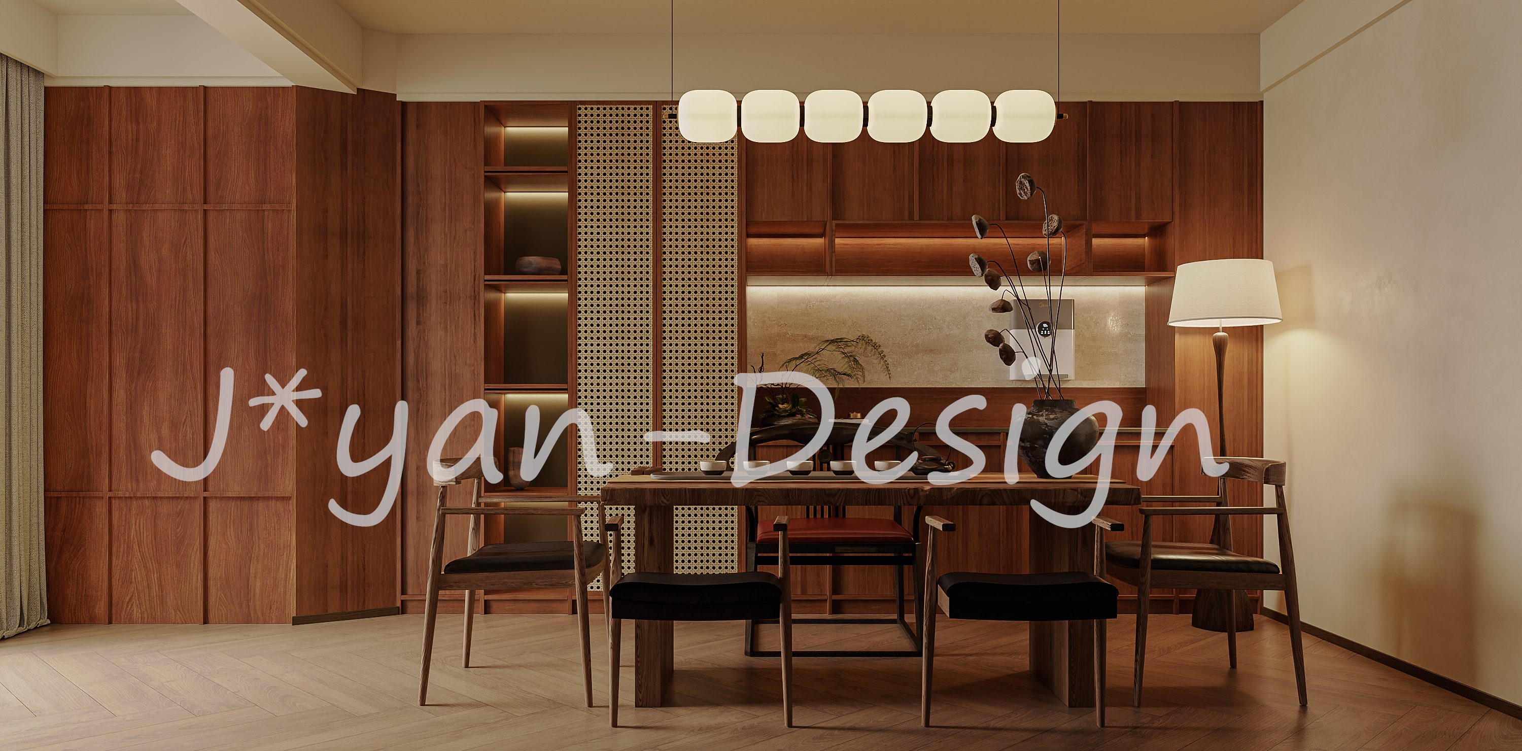 穿越时光的雅韵 —— 中古风家装效果图惊艳登场-1