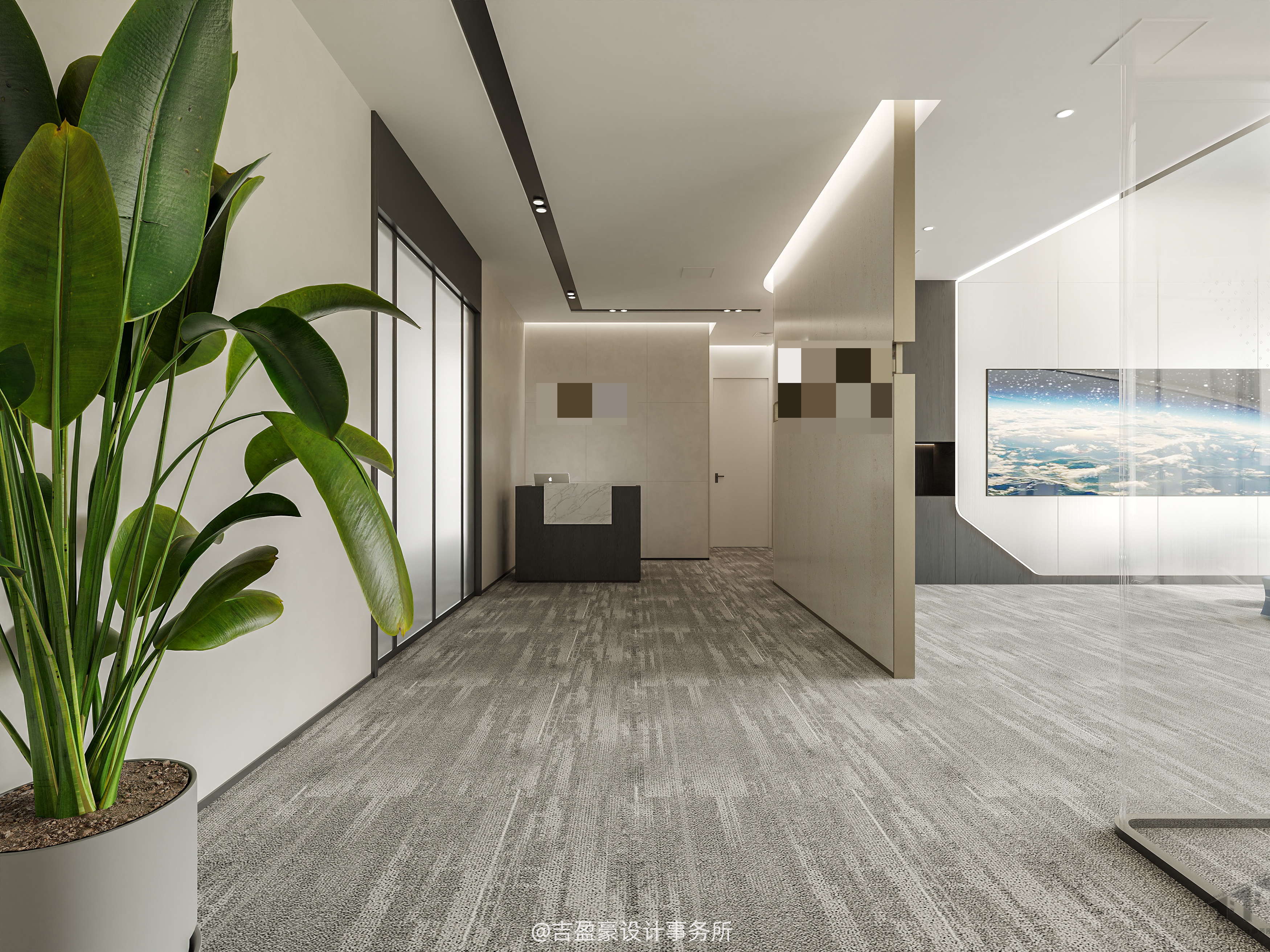 高效办公空间的美学重构与商业格局的彰显-1