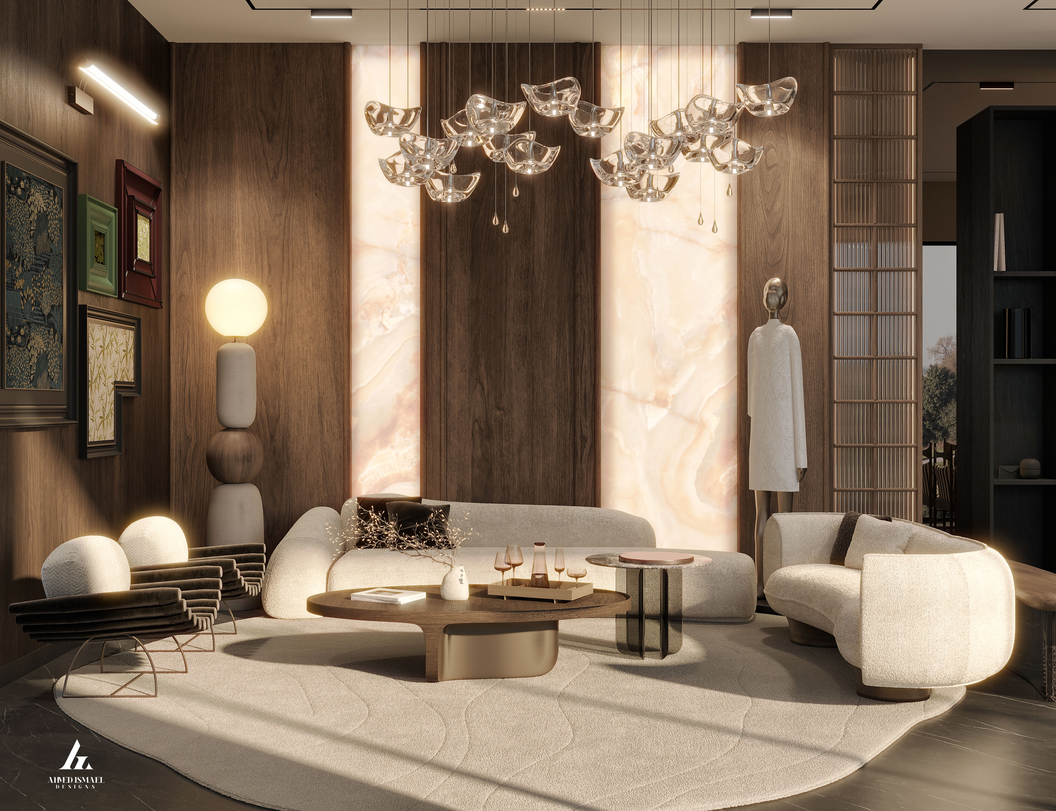 奢华现代接待区设计-2