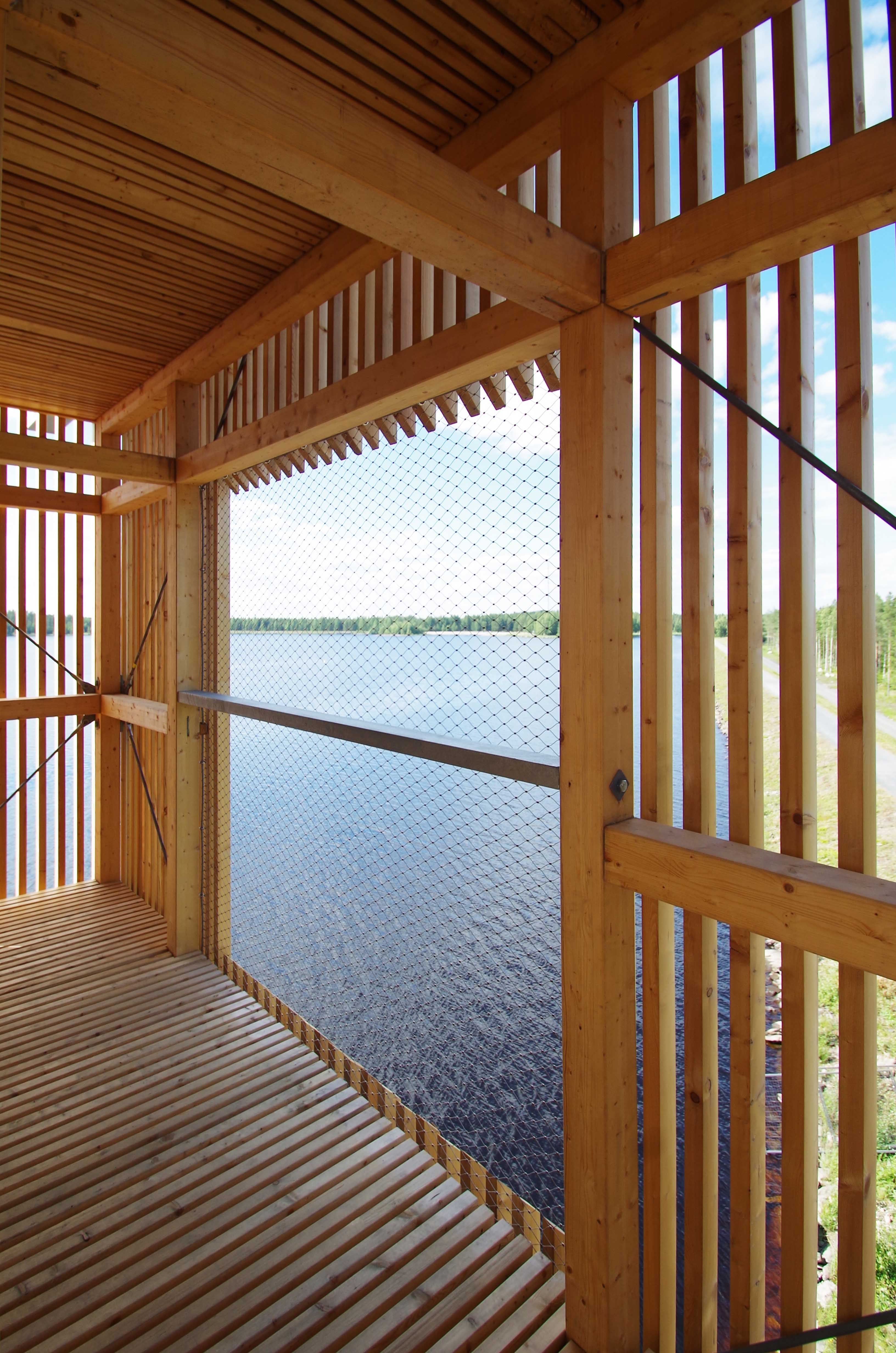 芬兰 Sein joki 市潜望镜塔——木构观景新地标-35