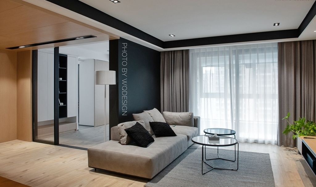 杭州江南国际城 105㎡原木极简空间设计-19