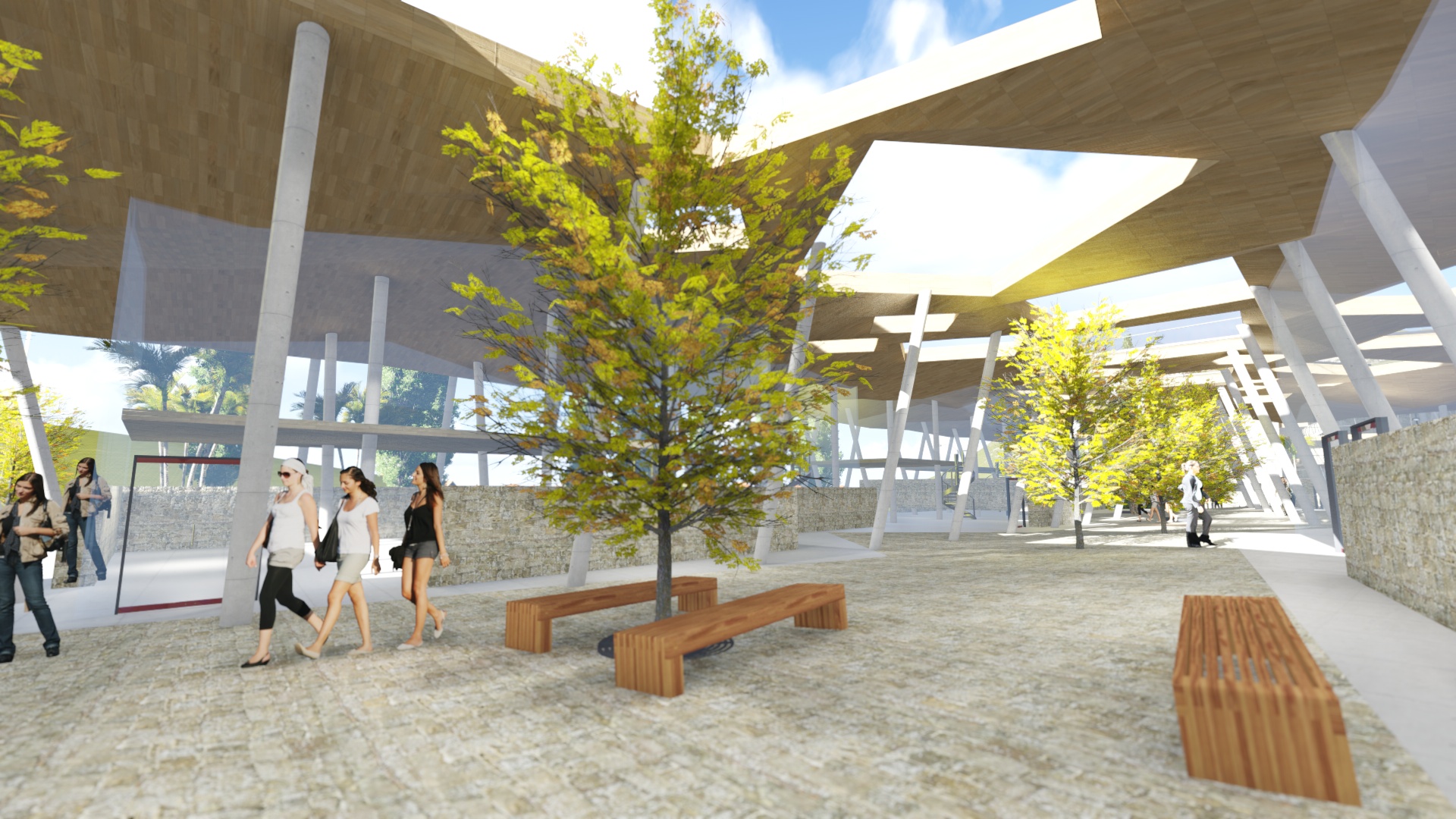 山坡上的绿色商业综合体-20